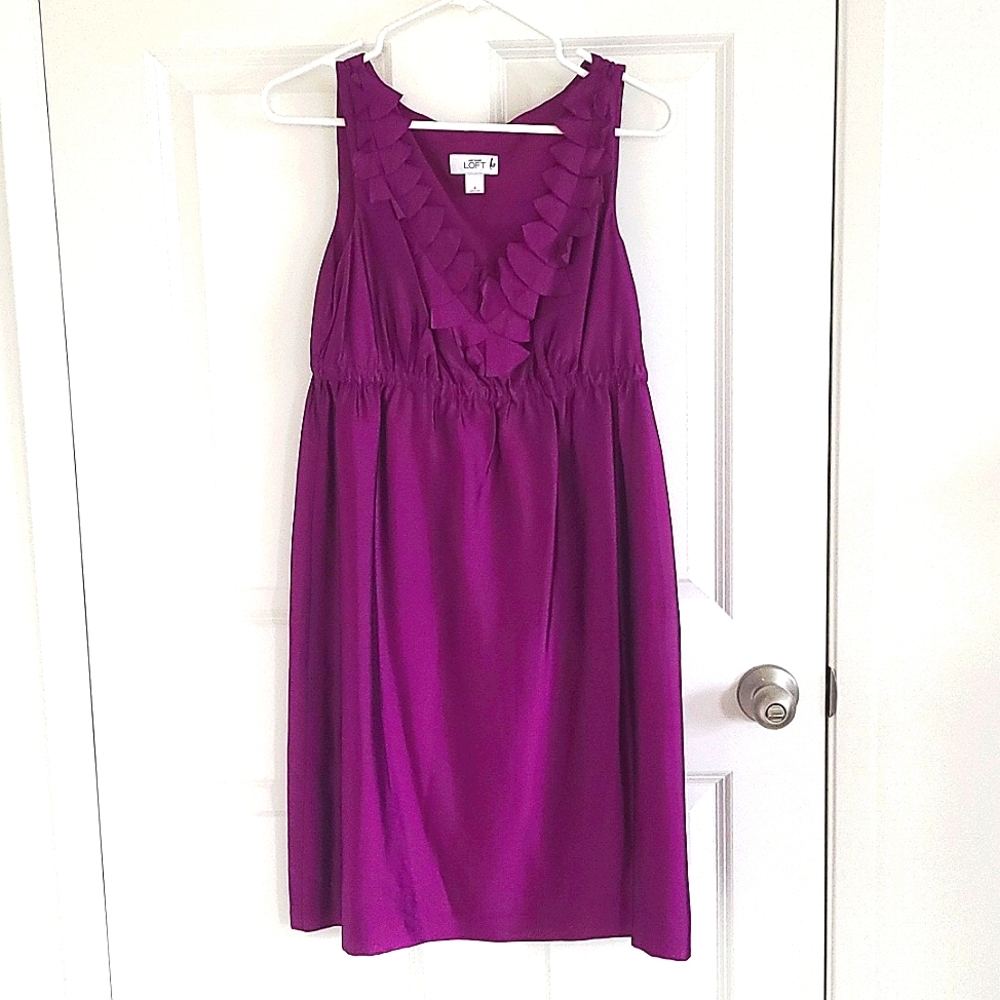 9/28 LOFT PURPLE DRESS